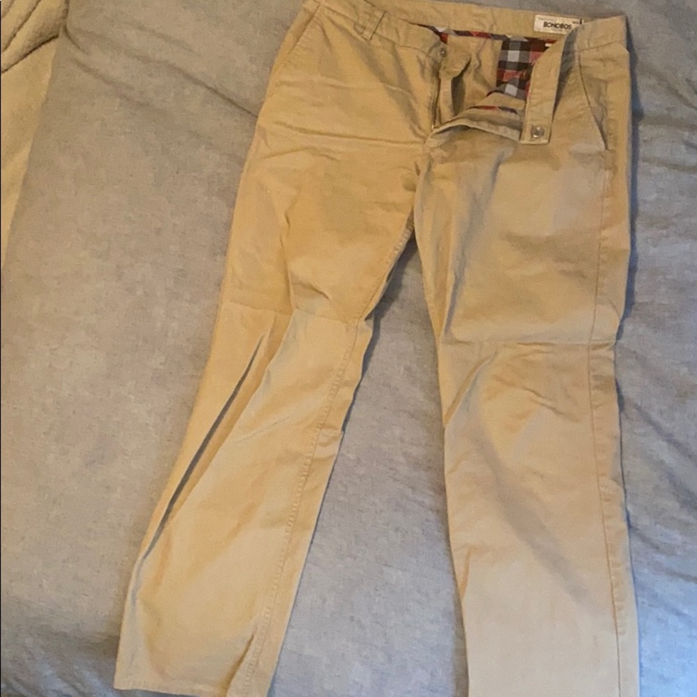 Bonobos Straight Fit Tan Khakis